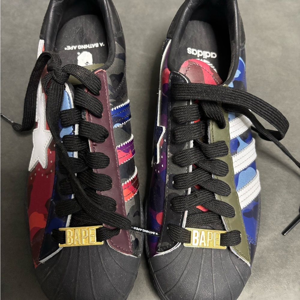 Bape Colorful Camouflage Athletic Shoes